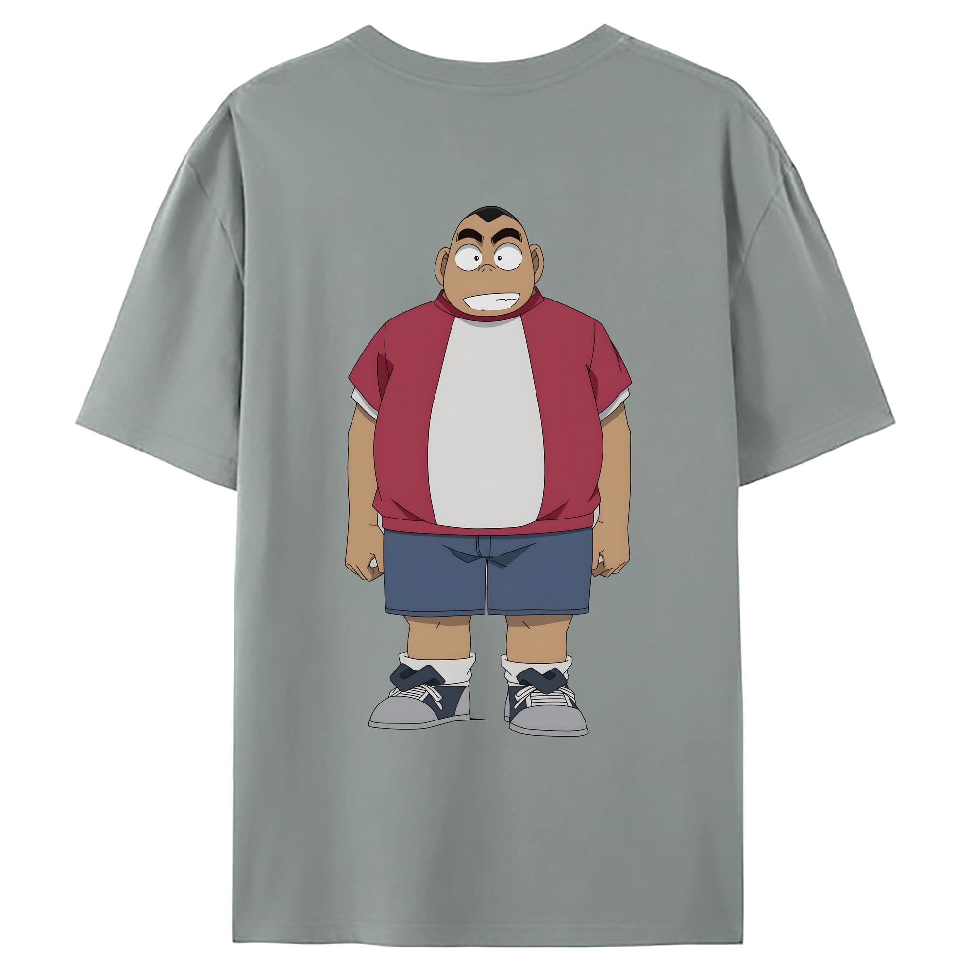 （画像用） 名探偵コナン 小嶋 元太 こじま げんた Detective Conan Kojima Genta 綿100％ メンズ半袖Tシャツ（バックプリント） 通気性